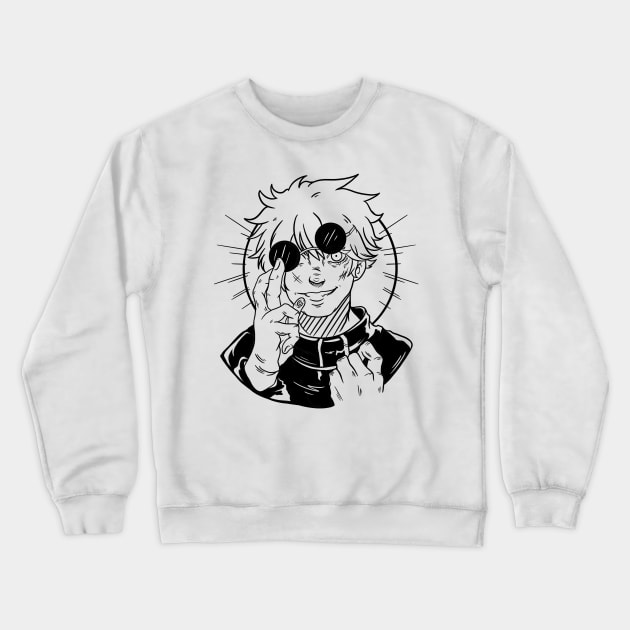 Gojo Satoru Crewneck Sweatshirt by Kowaii Arts